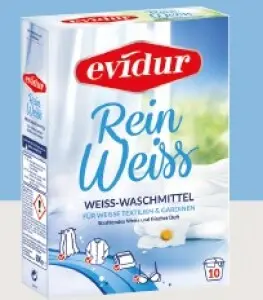 Evidur Gardinen Reinweiss – Prášek na bílé záclony 600 g